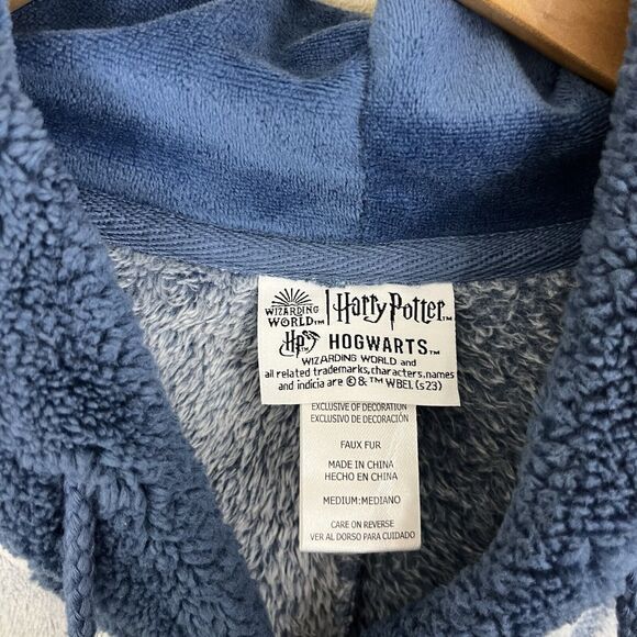Disney Harry Potter Plush Super Soft One Piece Pajamas Womens Size S Small Blue - Picture 3 of 4